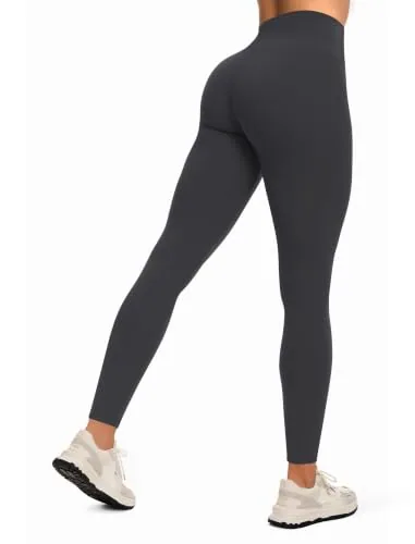DLOODA High Waist Yoga Leggings, Dark Grey