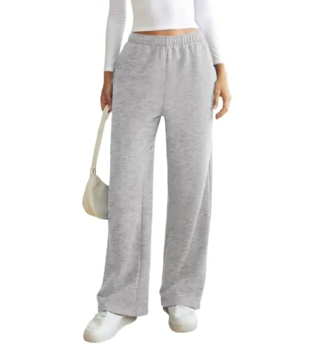 DLOODA Lounge Drawstring Sweatpants, Light Grey