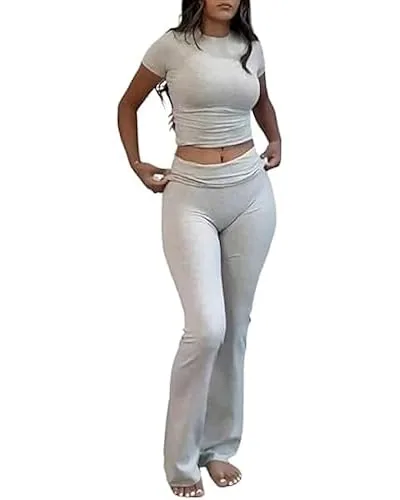 DLOODA Lounge Two Piece Set, Light Grey