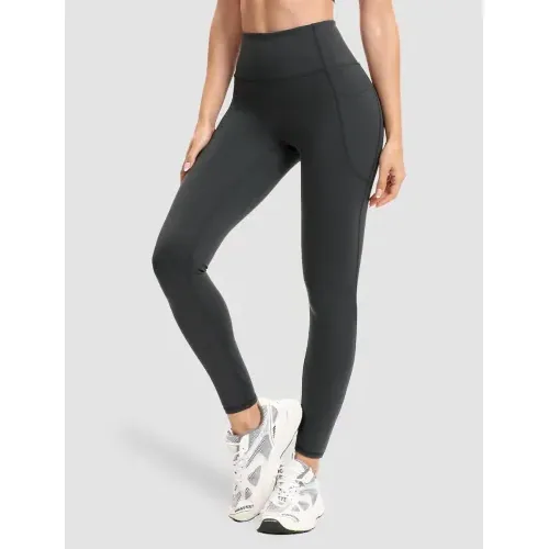 DLOODA High Waist Yoga Leggings with Pockets, Deep Grey, view 2
