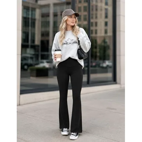DLOODA High Waist Yoga Flare Leggings, view 3