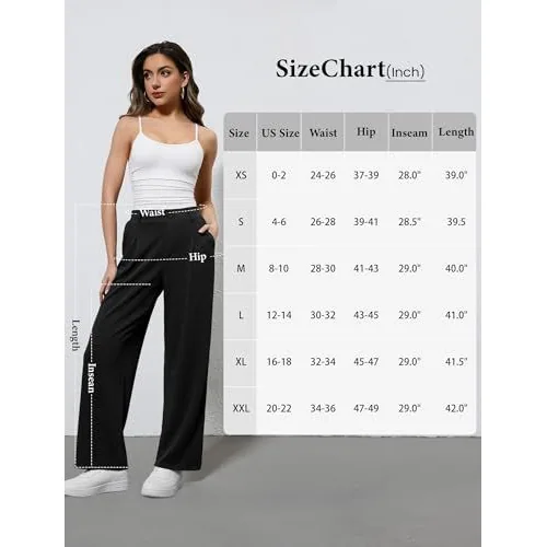 DLOODA High Waist Work Wide Leg Pants, Black, view 4