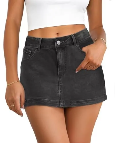 DLOODA Denim Jeans with Pockets, Grey