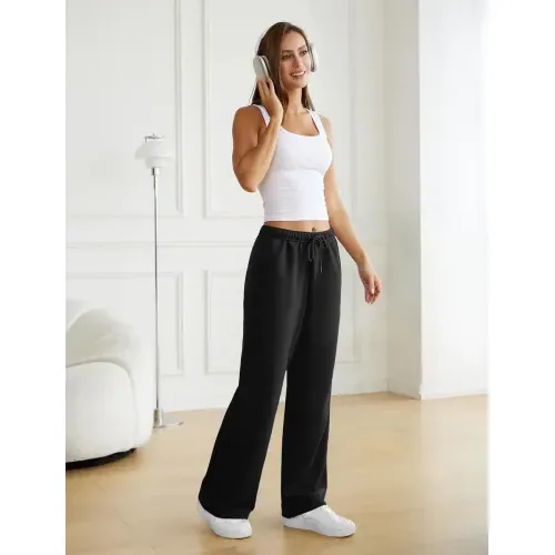 DLOODA Lounge Baggy Sweatpants, Black, view 5