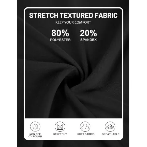 DLOODA High Waist Yoga Flare Leggings with Pockets, Black, view 6