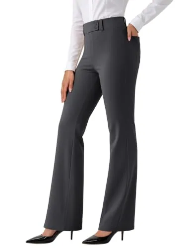 DLOODA Work Dress Pants, Dark Grey