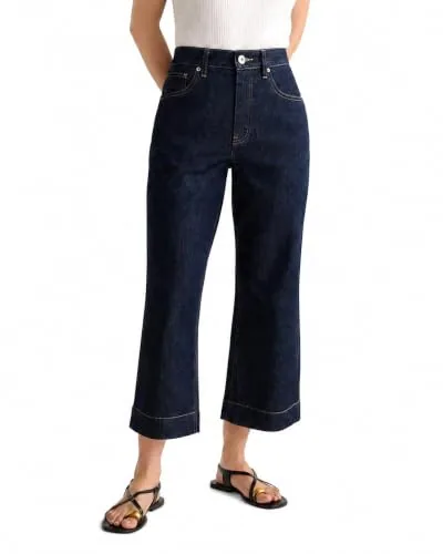 DLOODA High Waist Flare Jeans, Navy
