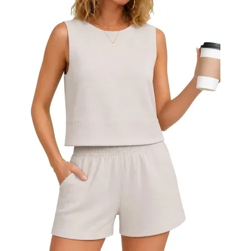 DLOODA Lounge Shorts, Beige, view 2