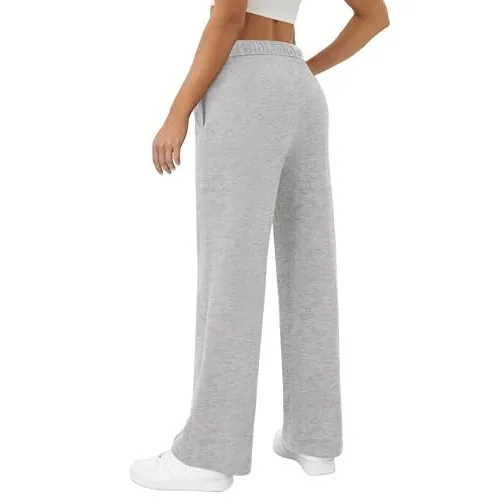DLOODA Lounge Drawstring Sweatpants, Light Grey, view 4