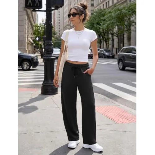 DLOODA Lounge Sweatpants with Pockets, Black, view 4