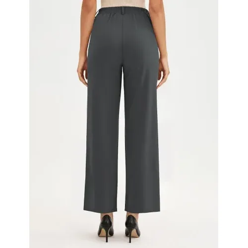 DLOODA Work Wide Leg Pants, Dark Grey, view 2