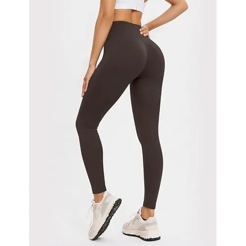 DLOODA High Waist Yoga Leggings, Brown, view 2